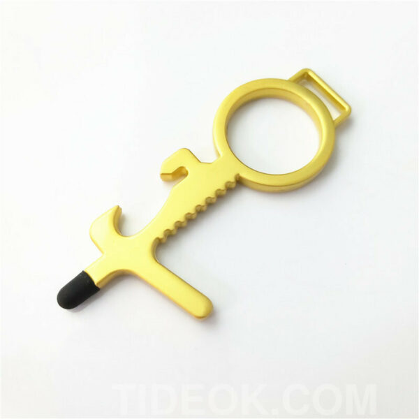 Contactless Door Opener Button Pusher Capacitive Stylus Keychain - Image 2