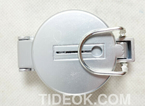 SILVER METAL CASE LIQUID FILLED LENSATIC COMPASS CUSTOM LOGO - Image 2