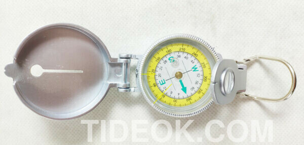 SILVER METAL CASE LIQUID FILLED LENSATIC COMPASS CUSTOM LOGO - Image 8