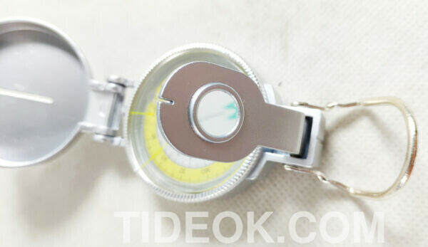 SILVER METAL CASE LIQUID FILLED LENSATIC COMPASS CUSTOM LOGO - Image 7