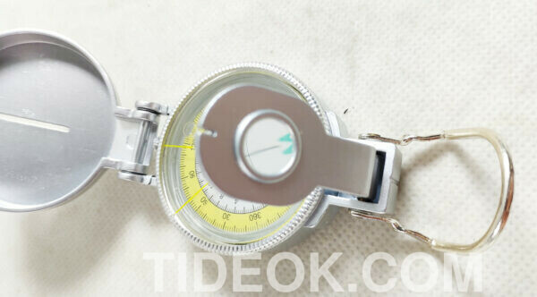 SILVER METAL CASE LIQUID FILLED LENSATIC COMPASS CUSTOM LOGO - Image 6